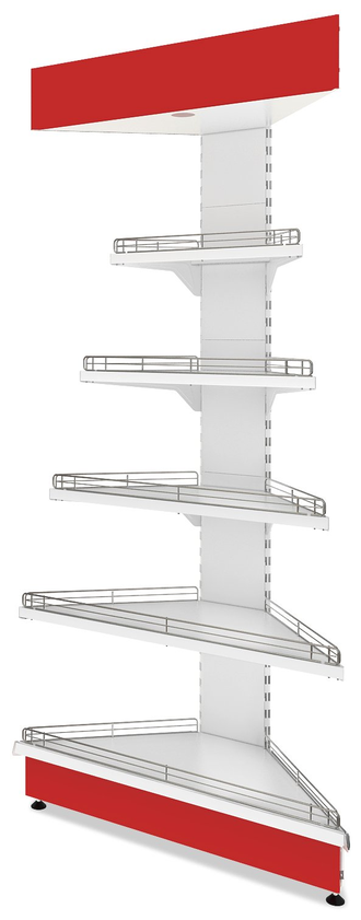 Стеллаж пристенный угловой внешний Купец в Кирове, Сыктывкаре, Ухте по цене производетеля МХМ