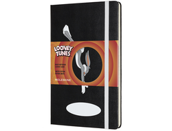 Записная книжка Looney Tunes Bugs Bunny (в линейку), large, черная