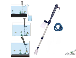 iLONDA L68 - Сифон на батарейках для аквариумов, глубиной до 53 см