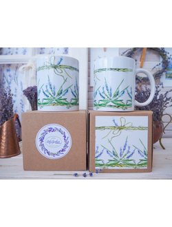 Кружка "Лавандовые кружева №2"