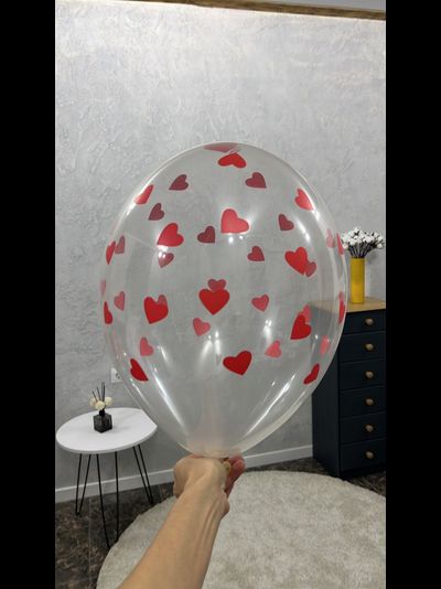 Сердечки красные