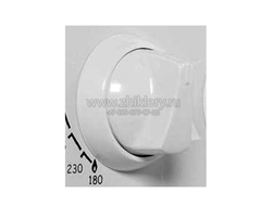 Ручка крана плиты FLAMA белая (длин. ножка)