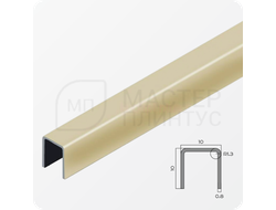 П-образный разделительный профиль из нержавеющей стали NEEXY PVS97-05 G Золото зеркальное