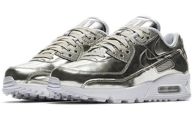 цена на женские кроссовки Nike Air Max Womens 90 'Metallic Pack - Chrome' CQ6639-001