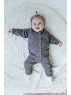 Комбинезон "Лапша" коричневый