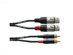 Фото кабеля Cordial CFU 3 FC кабель сдвоенный RCA—XLR female