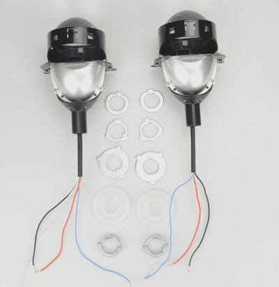 Светодиодные билед модули Aozoom A5+ Bi-Led 2020, 3.0 дюйма, 35w, 9-16v, крепление 3R и винтом, драйвер встроенный (комплект, 2шт)