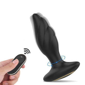 SHD-S405-2 RCT ВИБРОМАССАЖЁР 9 режимов вибрации, 9 режимов движения шариков, L рабочей части 114 мм D 42 мм, дистанционный пульт