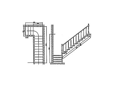 Деревянная лестница. Вариант №2