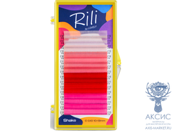 Ресницы цветные Rili Shake Coral - 16 линий - MIX