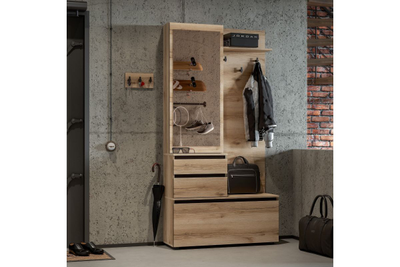 "Берген" Вешалка с зеркалом