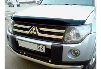 Дефлектор капота темный MITSUBISHI PAJERO IV 2007-, NLD.SMIPAJ0712