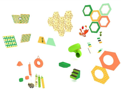 Детский игровой лабиринт «Соты» 4,68х1,98х3,18м.