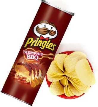 Pringles Memphis orig BBQ 158g (14 шт)