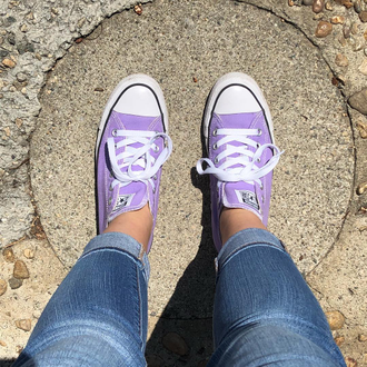 кеды converse фиолетовые низкие купить в Москве, конверс purple фото