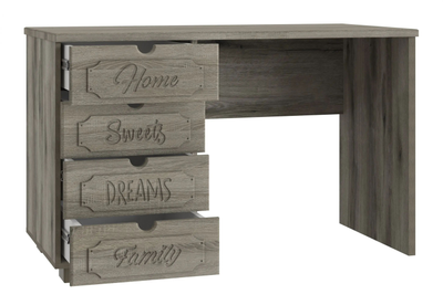 Стол письменный ДримСтар ДС-3/ДС-4 Дуб эвок/Дуб сонома темный