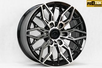 Комплект дисков R18 8,5J ET+20 6*139,7 Showy EVO Черный с полированными лучами (R611)