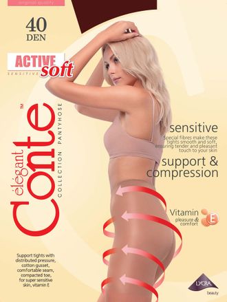 Колготки женские корректирующие Conte Active soft 40 den