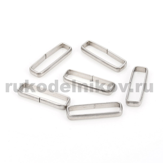 колечки соединительные "Прямоугольник", нержавеющая сталь