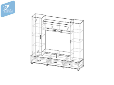 Гостиная "Соло 8" 1,95 м (МК Стиль)