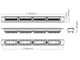 Патч-панель UTP, 19", 24 порта RJ45, cat.6, 1U, Dual Type, с органайзером, "L"