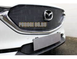 Защита радиатора Mazda CX-5 2017- black низ PREMIUM