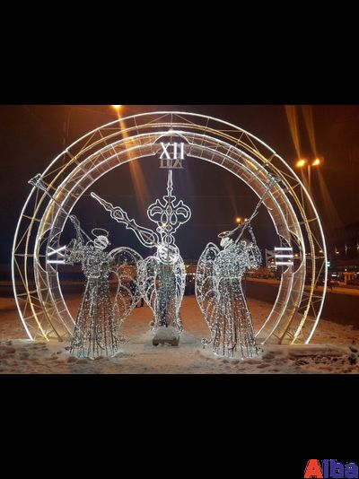 Новогодний Ангел световой