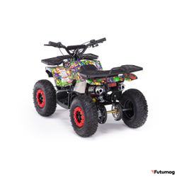 Детский квадроцикл MOTAX GRIZLIK MINI Х16 E1000 граффити