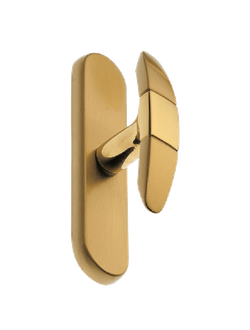 Оконные ручки Morelli Luxury DALI OSA/OTL с 4-х позиционная. механизмом Цвет - Матовое золото/золото