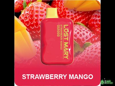 Одноразовая электронная сигарета LOST MARY OS4000, 2%, 11,5 мл, 650 мАч, 4000 затяжек (Strawberry Mango)