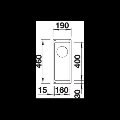 Мойка Blanco Subline 160-U отводная арматура InFino, 523398