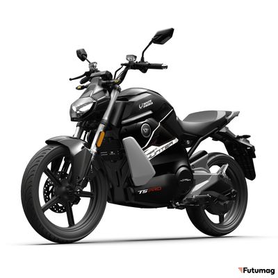 Электромотоцикл WHITE SIBERIA SUPER SOCO STREET HUNTER PRO черный