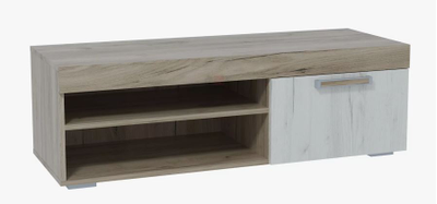 Ольга 19 Тумба для ТВ (дуб крафт серый/дуб крафт белый)