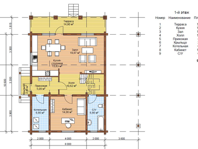 Дом из профилированного бруса ПБ-16, 186 м2
