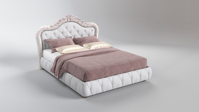 Современная дизайнерская кровать Жозефина, мягкое высокое роскошное изголовье, фанера, усиленная металлом, с подъемным механизмом и бельевым ящиком