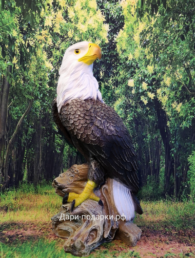 ОРЕЛ гордый  - символ власти, могущества, непобедимости и силы. 60*30см  4,5кг  полистоун Россия 4764/015012*