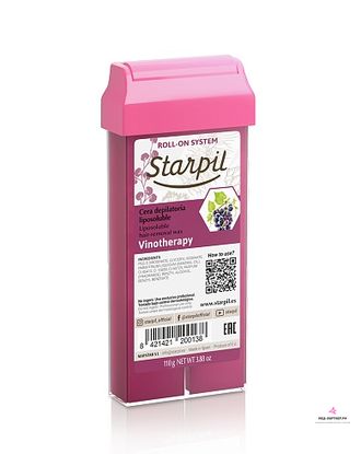 Воск в картридже Starpil Вино 110гр Средней плотности для средних и жестких волос