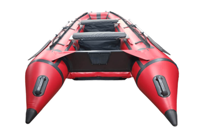 Моторная лодка ДИКИЙ 380 НДНД красный транец