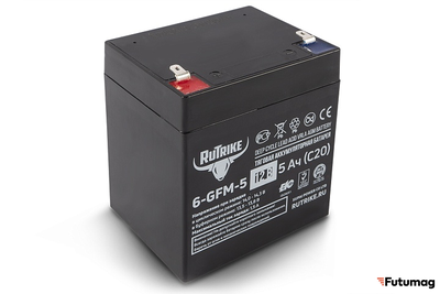 Тяговый аккумулятор RuTrike 6-GFM-5 (12V5A/H C20)