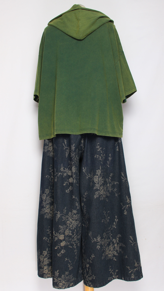 Джемпер ХЛОПОК "Цветной квадрат строчки винтаж"  шоколад, черный, хаки до р.52