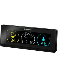 Метеостанция Bresser Temeo Life с цветным дисплеем, черная
