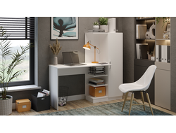 Стол компьютерный Бейсик Белый