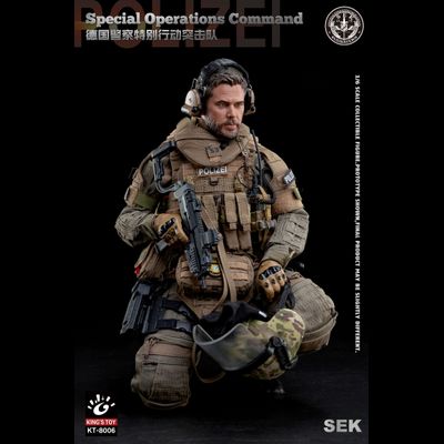 Боец немецкого полицейского спецназа - КОЛЛЕКЦИОННАЯ ФИГУРКА 1/6 SEK Special Operations Command (KT-8006) - KING'S TOY
