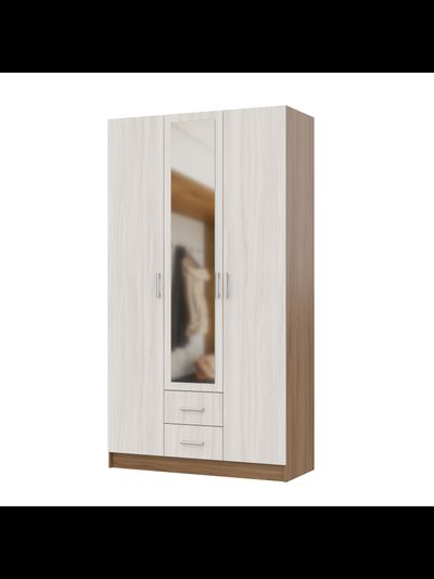Гармония ШК 601 М Шкаф 3-х дверный Ясень шимо темный/Ясень шимо светлый