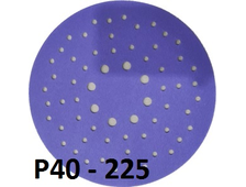 СМиТ CERAMIC Violet шлифовальный диск на липучке; диаметр 225 мм / P40 — 64 отверстий арт. АС73270
