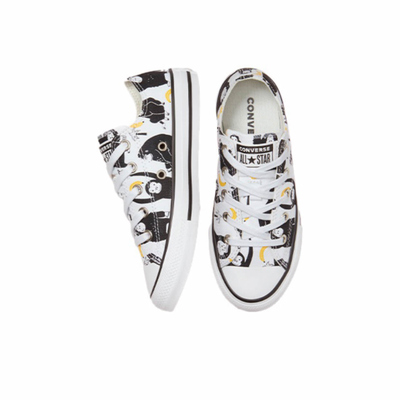 Женские низкие Кеды Converse Chuck Taylor All Star Graphic Print с обезьянами и бананами 671128C