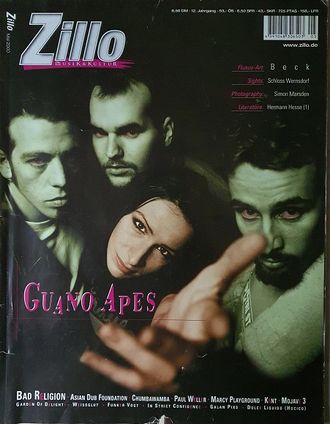 Zillo Magazine May 2000 Guano Apes Cover, Иностранные музыкальные журналы, Intpressshop
