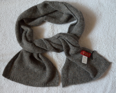 итальянский стильный шарф зима 2018 - 2019 вязаный из альпака Визио