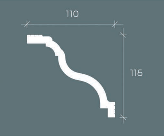 Карниз 6.50.245 - 116*110*2000мм