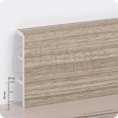Плинтус ПВХ Рико Концепт 80мм 2,2м. 80104
